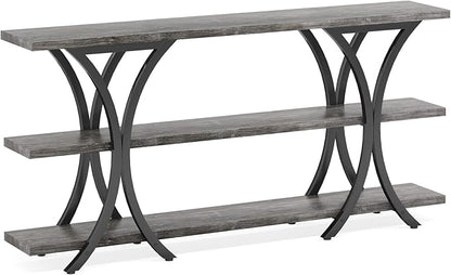 Long Narrow Console Table Sofa Table for Entryway Living Room