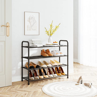 4-Layyer Shoe Rack Metal Iron Pipes