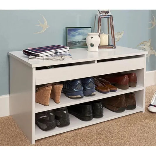 Shoes storage rack with seat