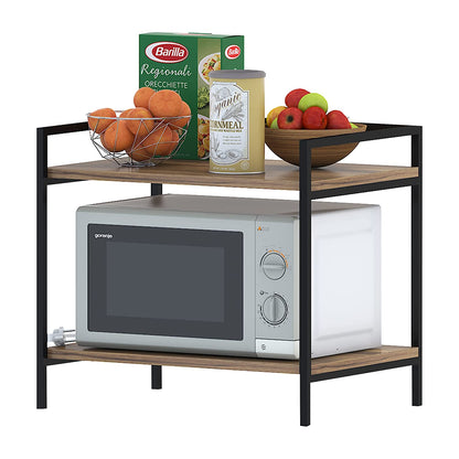 Modern Large Microwave Oven Rack - Single Layer Design