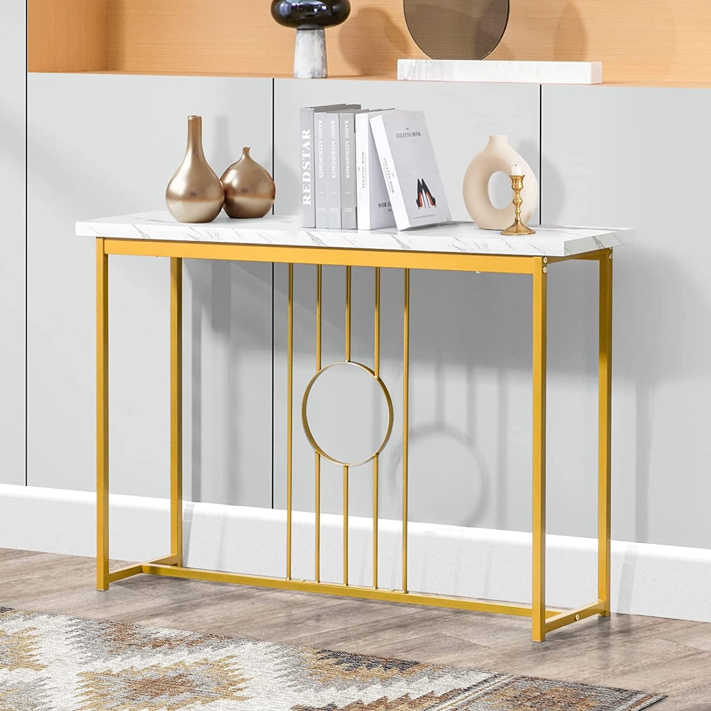 Narrow Console Table for Entryway Table for Living Room