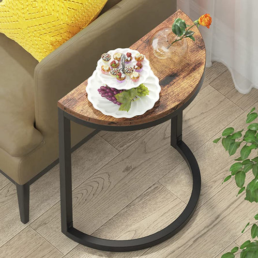 Tribesigns Half Circle End Table - Small Console Tabe