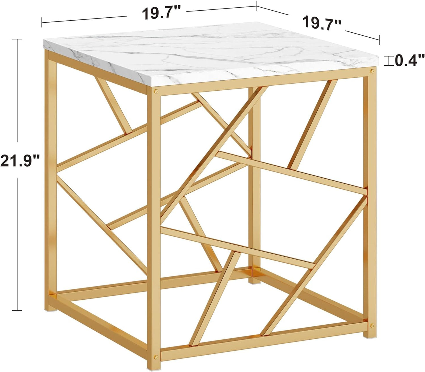 20-Inch End Table for Couch - Bedroom & Living Room