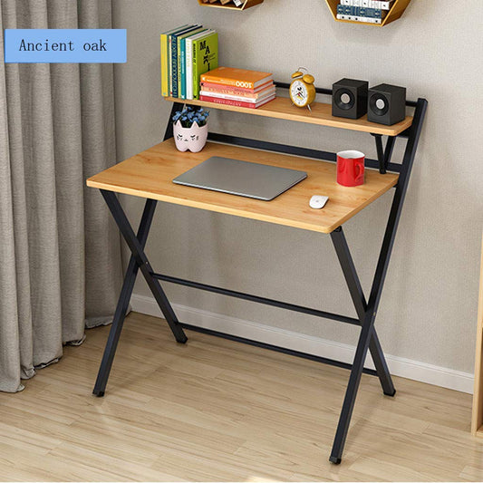 Double Layer Folding Computer Desk Laptop Table Multi Purpose Table