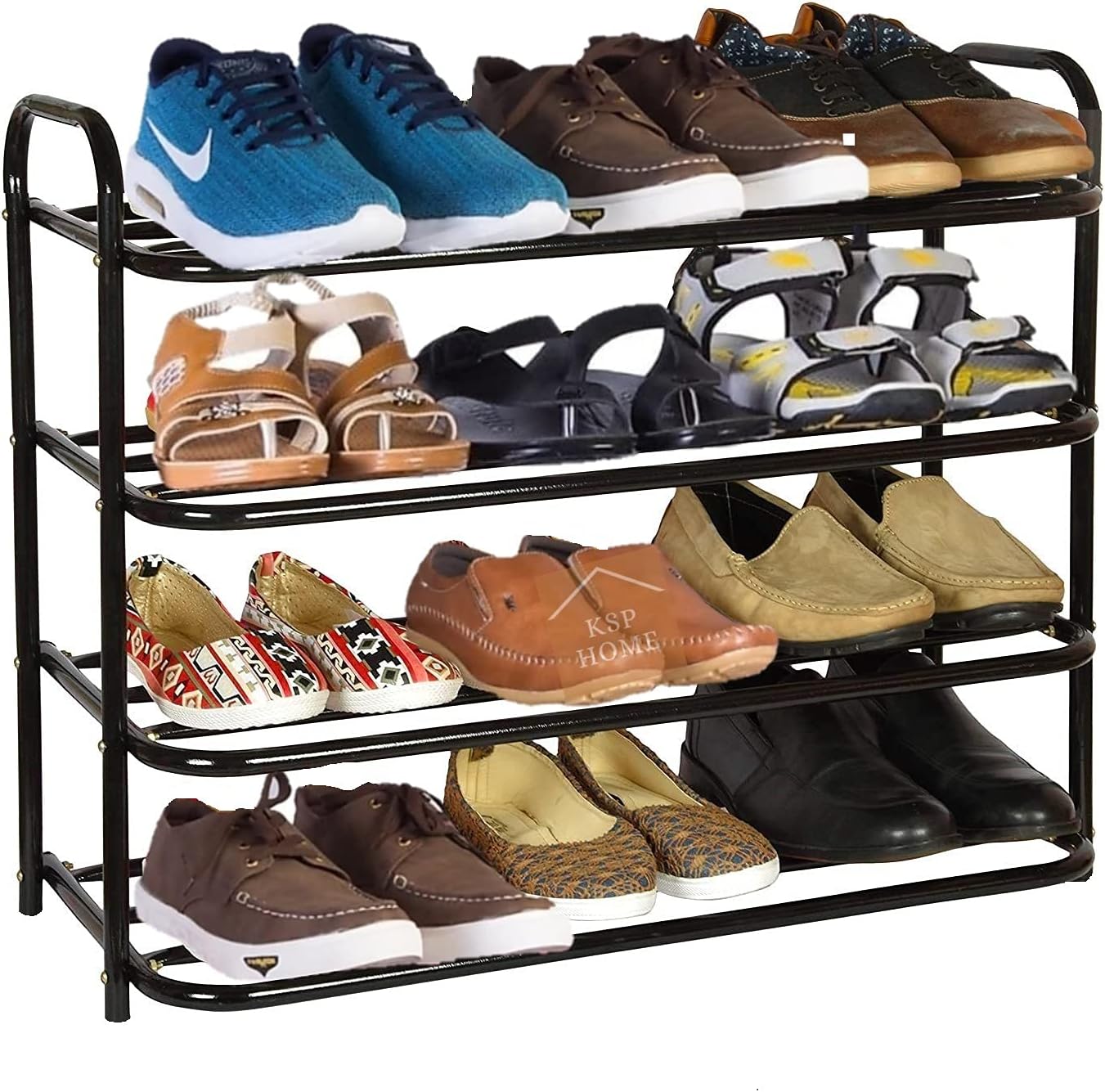 4-Layyer Shoe Rack Metal Iron Pipes