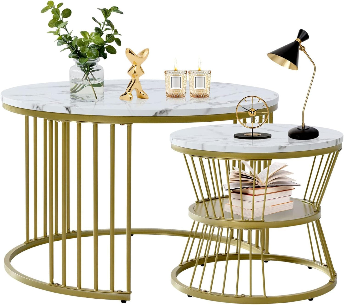 2 Set Of Nesting Table Luxury Style For Room