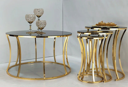 Metal Circle frame Center + Nesting Tables (4 Pcs)