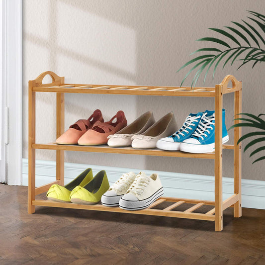 Wood Shoe Rack - 3/4/5 Shelf Multi-Purpose Storage Organizer