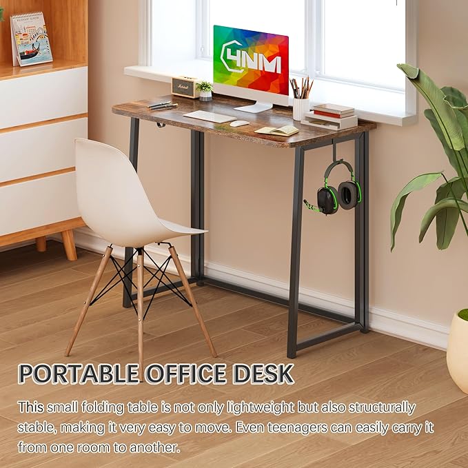 SwiftFold Desk – Highlights the 3-step folding ease for offices and workspaces.