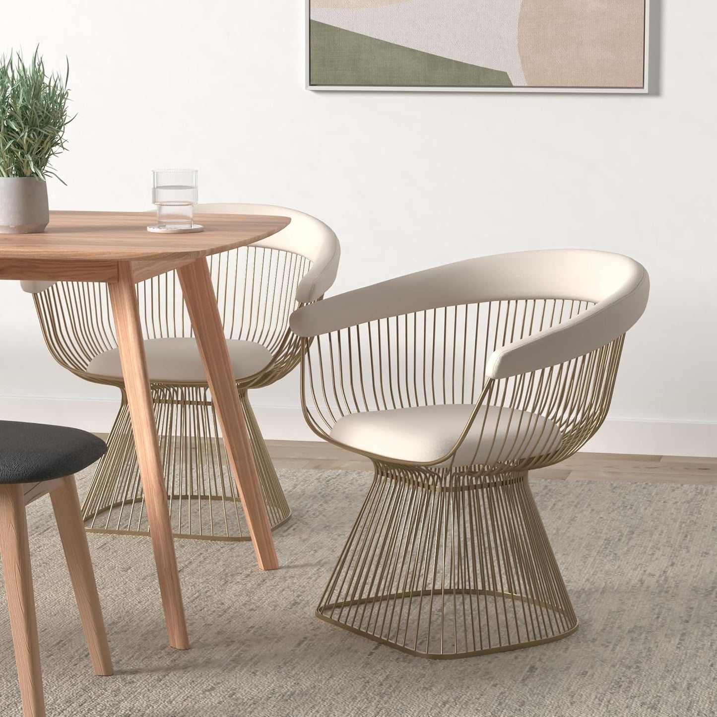 Modern Metal Dining Living Room Visitor Chair