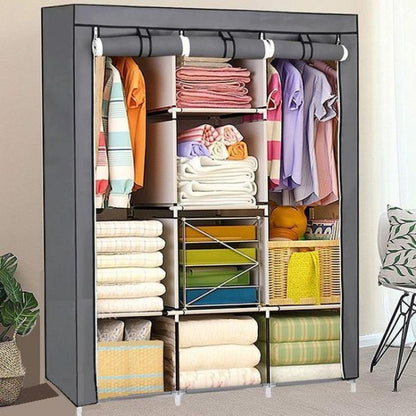 3-Door Folding King Size Wardrobe - Space Saving Alamari