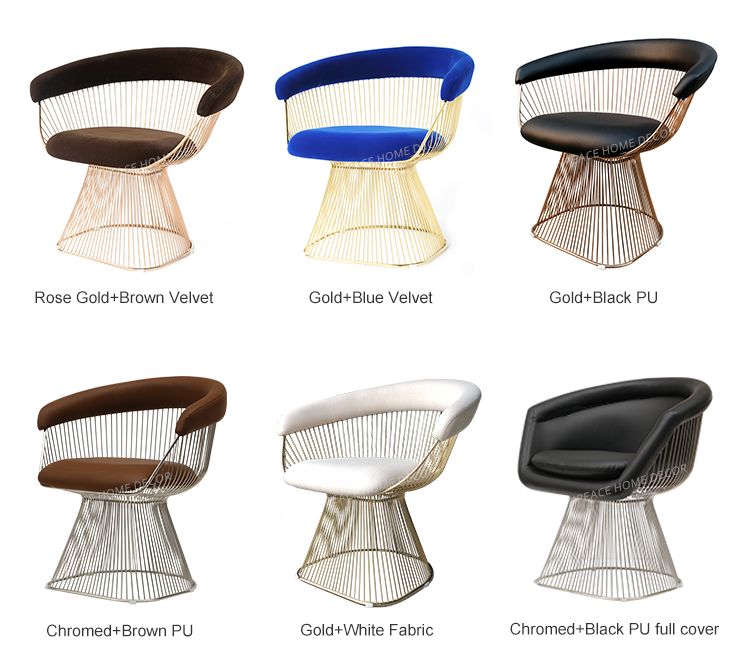 Modern Metal Dining Living Room Visitor Chair