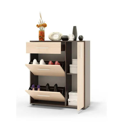 Shoe Rack Organizer with Storage Cabinet & Drawer