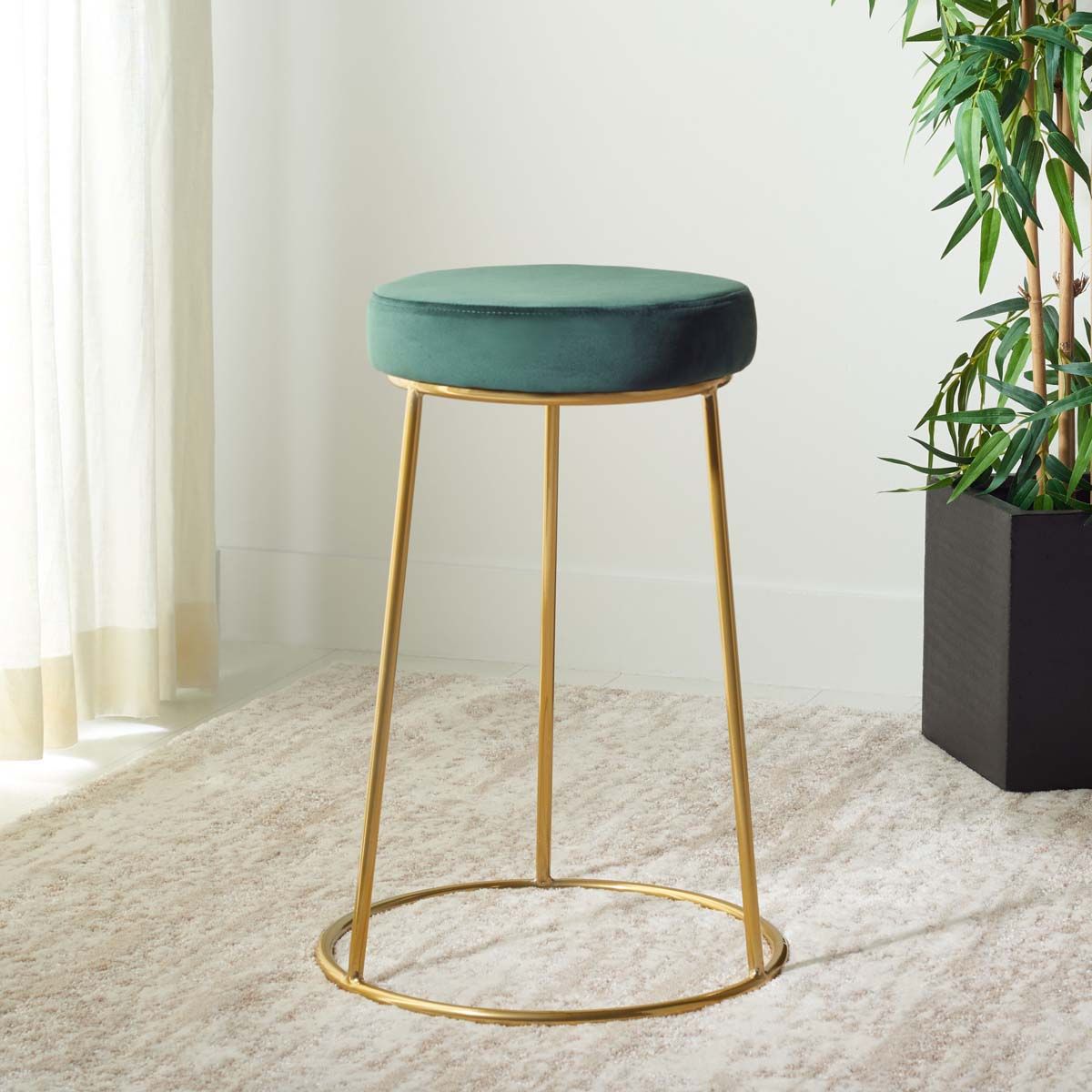 Round Stool Sofa Seat Style Ottoman Stool