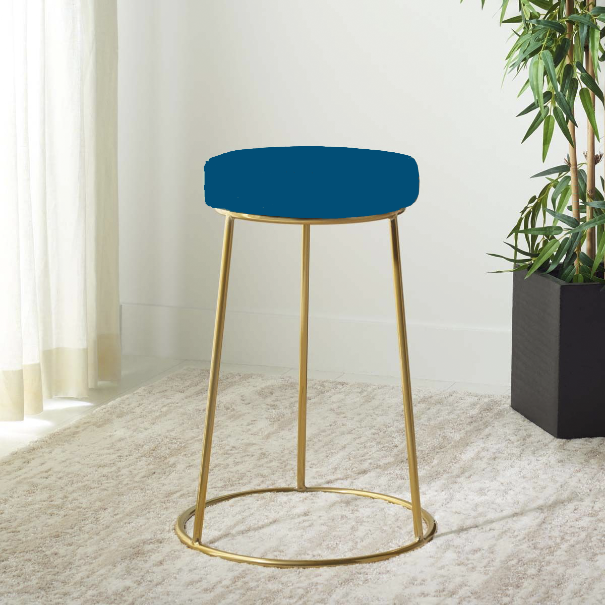 Round Stool Sofa Seat Style Ottoman Stool