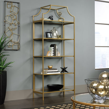 Metal Book Rack Elegant Look Design Side Corner Rack Bookcase For Budget Style
