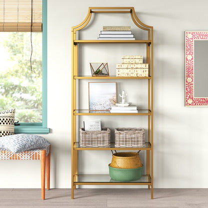 Metal Book Rack Elegant Look Design Side Corner Rack Bookcase For Budget Style