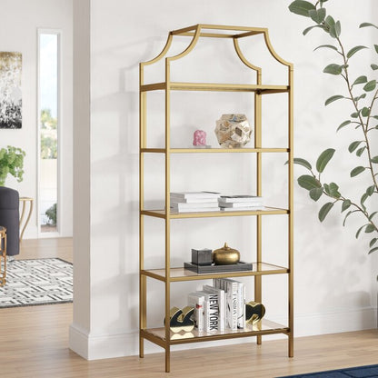 Metal Book Rack Elegant Look Design Side Corner Rack Bookcase For Budget Style