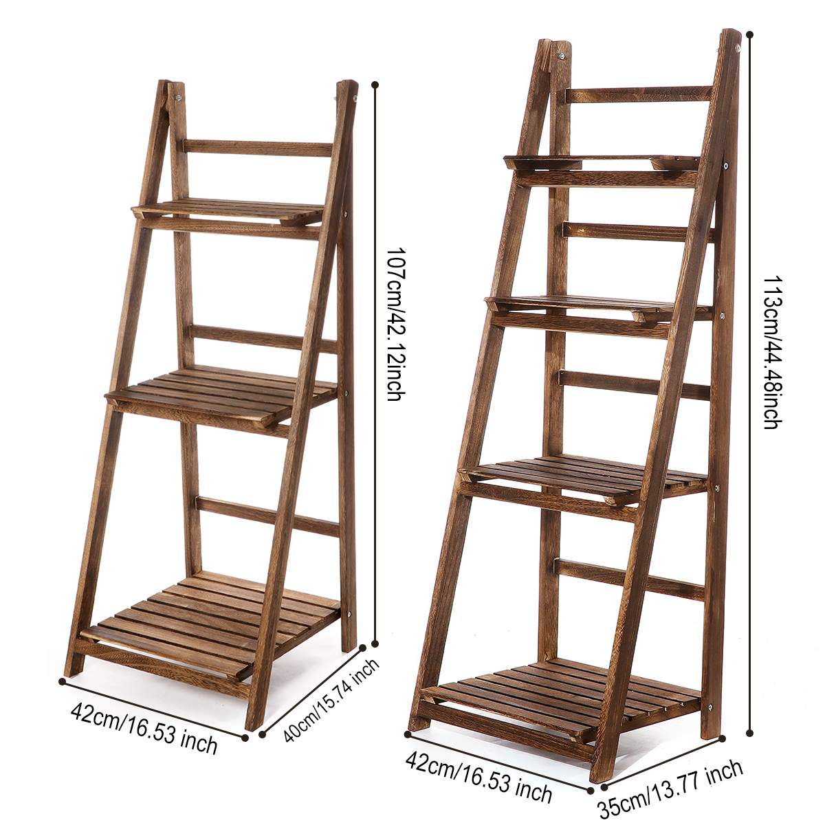 Ladder Wooden Foldable Plant Stand