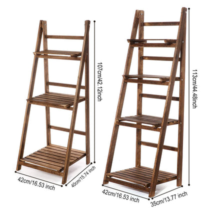 Ladder Wooden Foldable Plant Stand