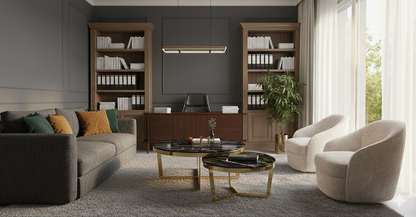 Modern Gold Frame Center Table Set - Stylish Coffee Tables for Home & Office