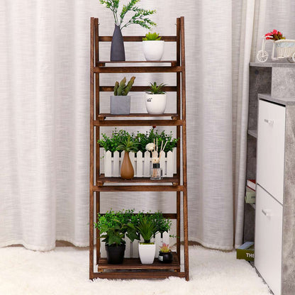 Ladder Wooden Foldable Plant Stand