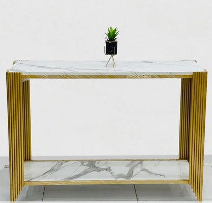 Console Side Rods Center Double Sheet Table