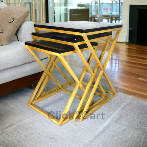 Luxury Space Saving Nesting Table for Living Room