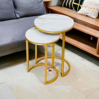 Luxurious Round Nesting Table for Home Decor