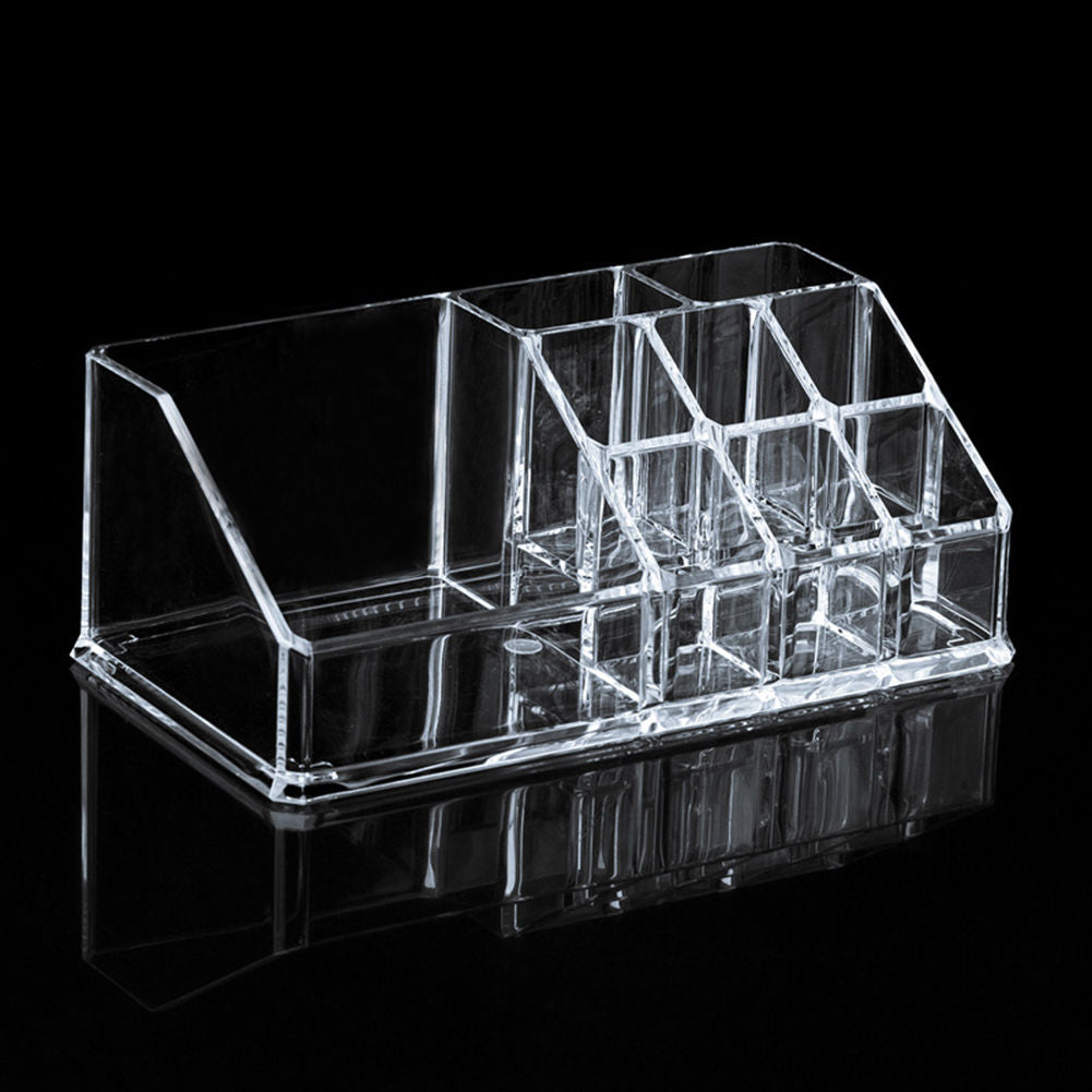 16-Compartment Acrylic Makeup & Jewelry Organizer Box