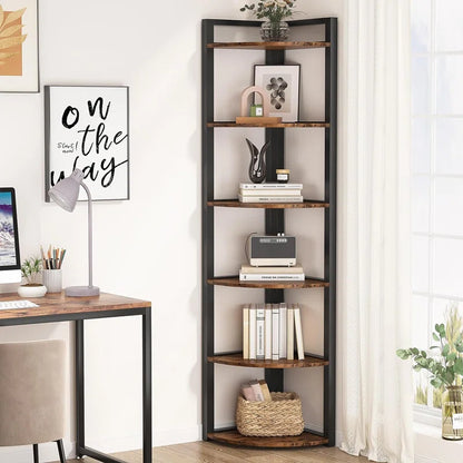 Living Room Book Shelf – 5/6 Layer Corner Bookshelf