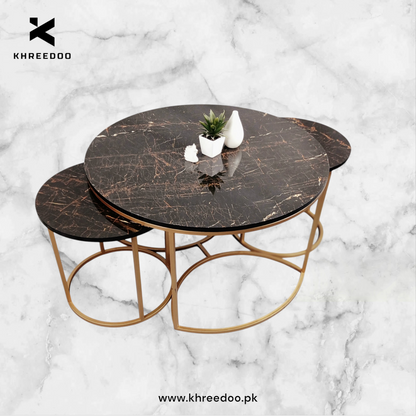 Royal destiny center table for T.v lunch total crafts wooden modern round table for  multipurpose