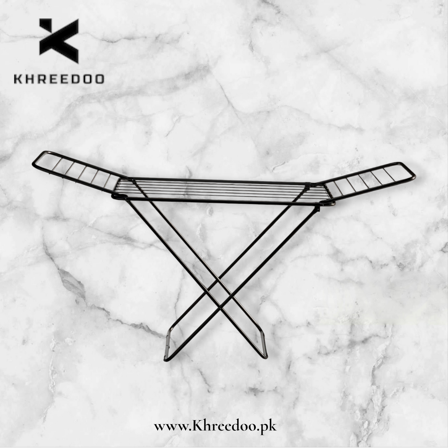 “Foldable Cloth Drying Stand – Lightweight, Weather-Resistant, Portable Laundry Rack with Strong Metal Frame for Indoor & Outdoor Use, Perfect for Clothes, Towels, and Daily Laundry Needs.”