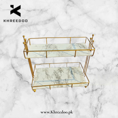 New Modern Stylish 2 Layer Makeup Organizer Cosmatic Rack