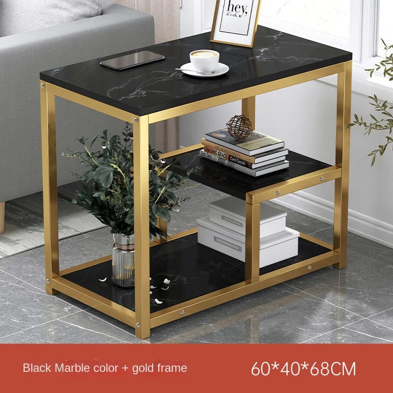 3-Shelf Square Coffee & Side Table for Living Room Furniture