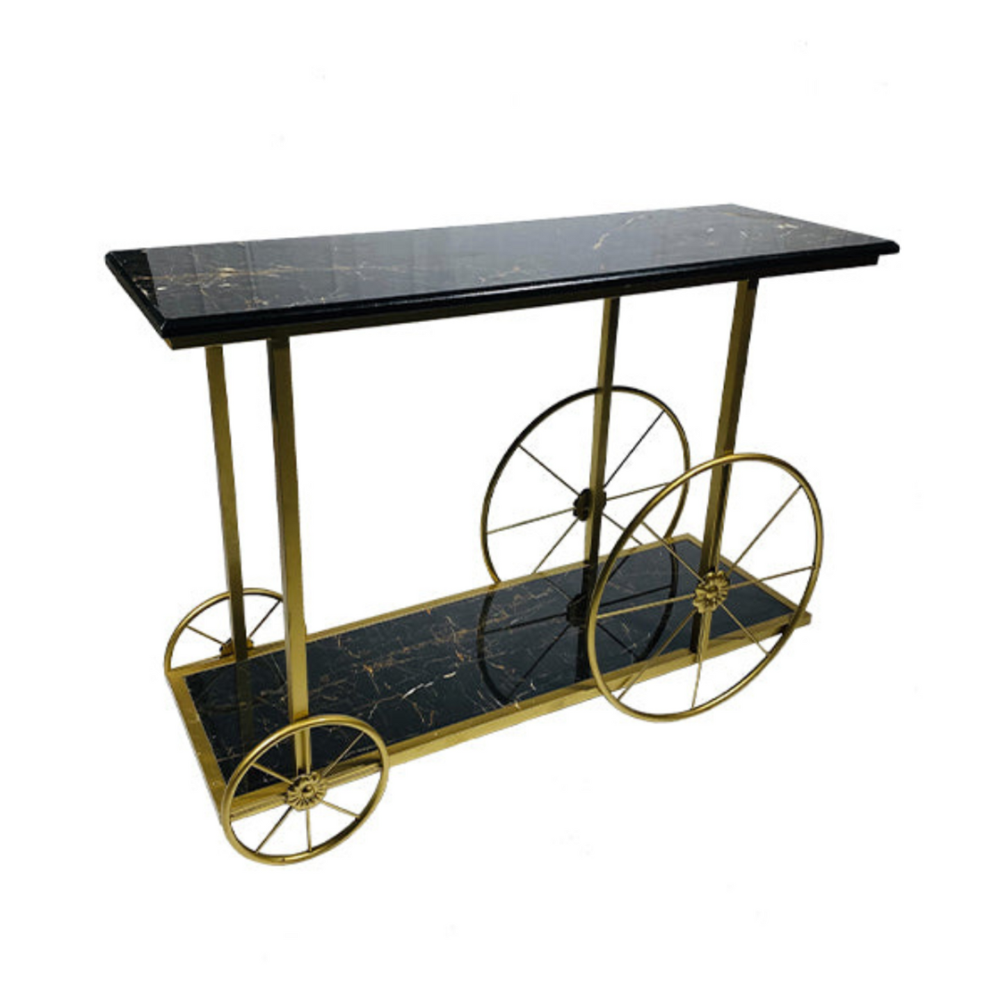 Trolley Style Console Table for hallway & entryway