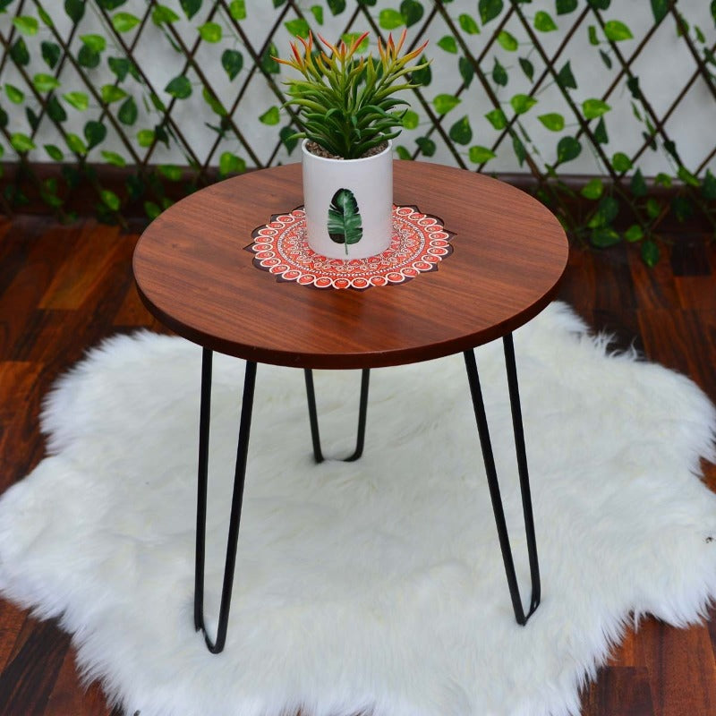 Asiatic Orchid Hairpin Leg Coffee Side Table (MDF)