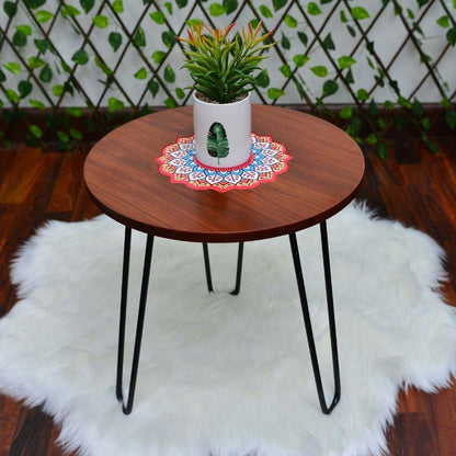 Asiatic Orchid Hairpin Leg Coffee Side Table (MDF)