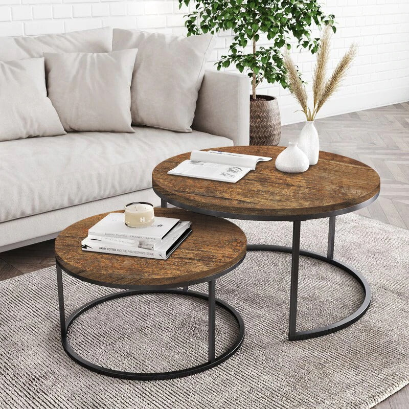 Maywood Nesting Living Loung Drawing Room Centre Tables (Set of 2)