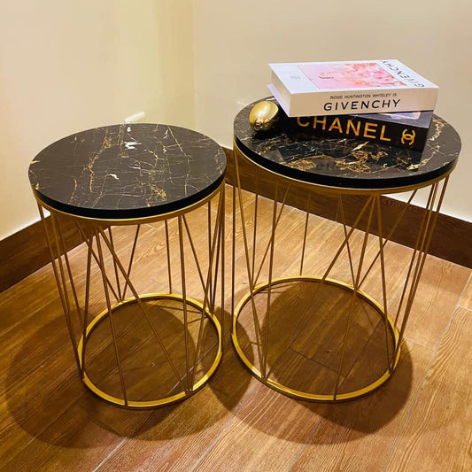 3-Piece Nesting Table Set for Living Room - Modern Design