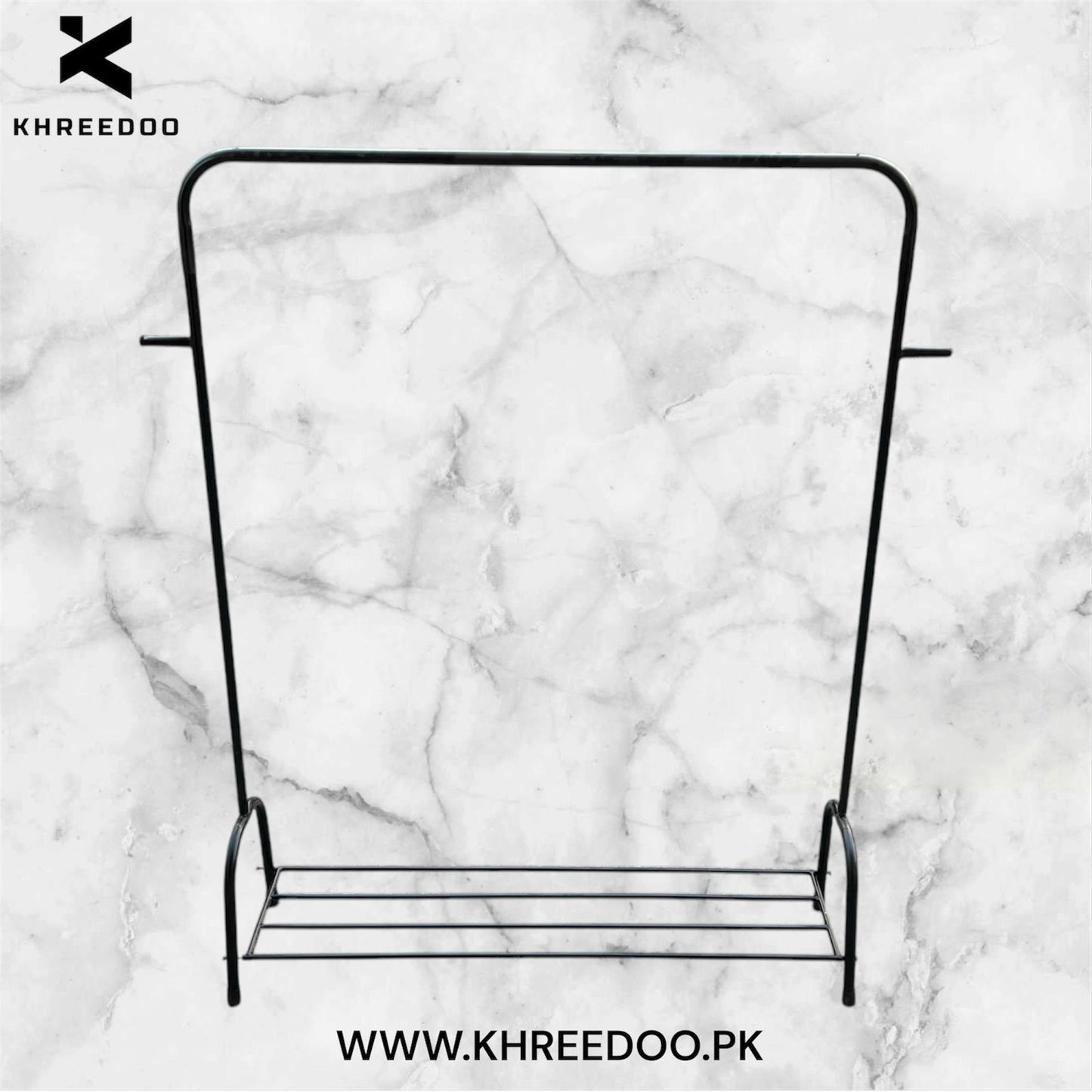 Cloth Hanging Stand with Shoe Rack, Umbrella, and Purse Holder