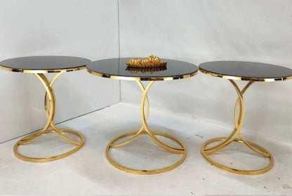 Simple and Unique Design Nesting Table (Set of 3)