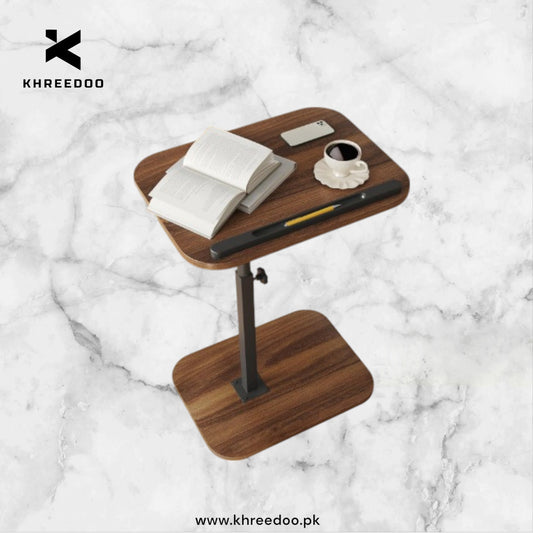 C Shaped Side End Tables for Living Room, Bedroom, Bedside Adjustable Height