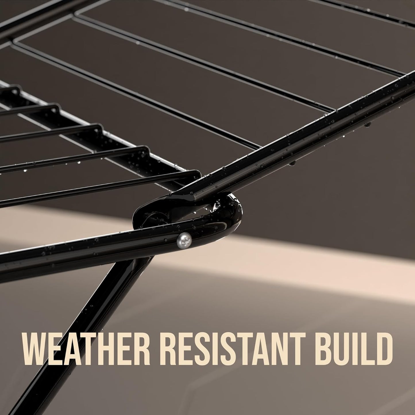 “Foldable Cloth Drying Stand – Lightweight, Weather-Resistant, Portable Laundry Rack with Strong Metal Frame for Indoor & Outdoor Use, Perfect for Clothes, Towels, and Daily Laundry Needs.”