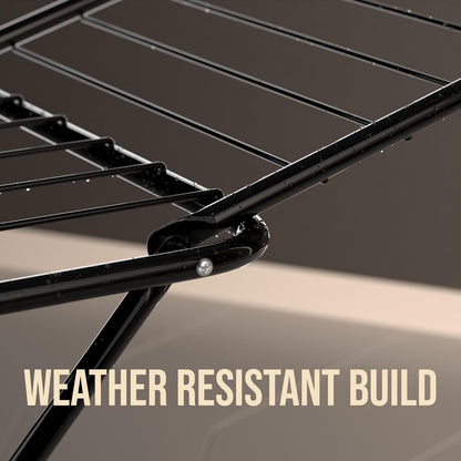 “Foldable Cloth Drying Stand – Lightweight, Weather-Resistant, Portable Laundry Rack with Strong Metal Frame for Indoor & Outdoor Use, Perfect for Clothes, Towels, and Daily Laundry Needs.”