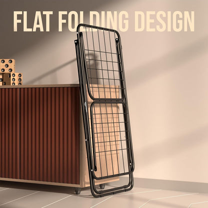 “Foldable Cloth Drying Stand – Lightweight, Weather-Resistant, Portable Laundry Rack with Strong Metal Frame for Indoor & Outdoor Use, Perfect for Clothes, Towels, and Daily Laundry Needs.”