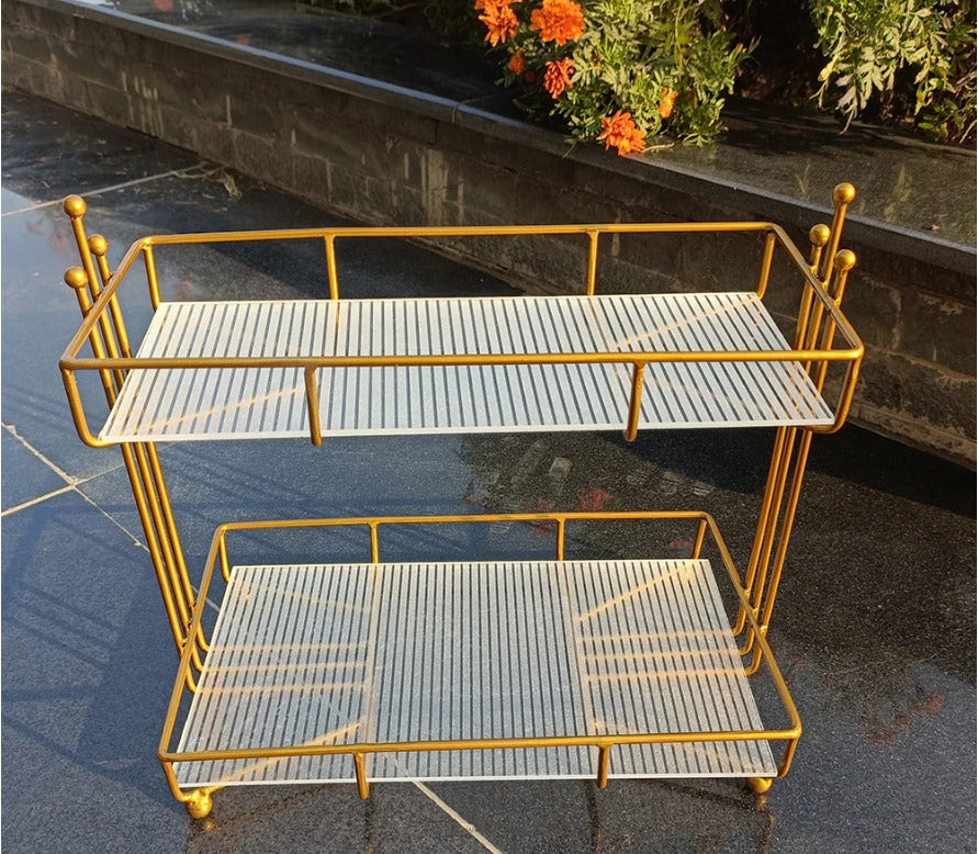 New Modern Stylish 2 Layer Makeup Organizer Cosmatic Rack