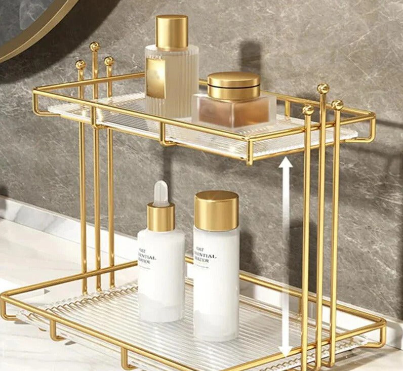 New Modern Stylish 2 Layer Makeup Organizer Cosmatic Rack