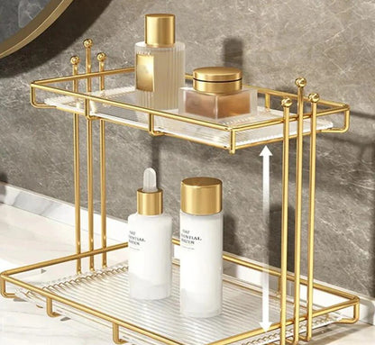 New Modern Stylish 2 Layer Makeup Organizer Cosmatic Rack