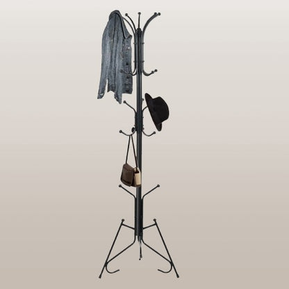 Space-Saving Multi-Purpose Organizer for Clothes, Hats, Scarves & Umbrellas – Durable Entryway Rack